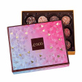 Elegant design square round paper cardboard gift chocolate box with lid exquisite chocolate packaging box